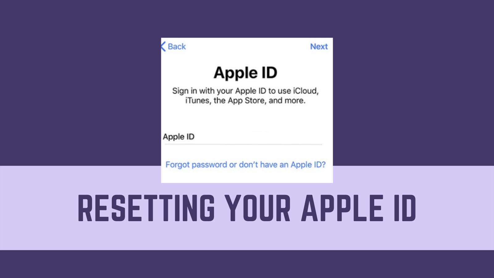 reactivate apple id on iphone